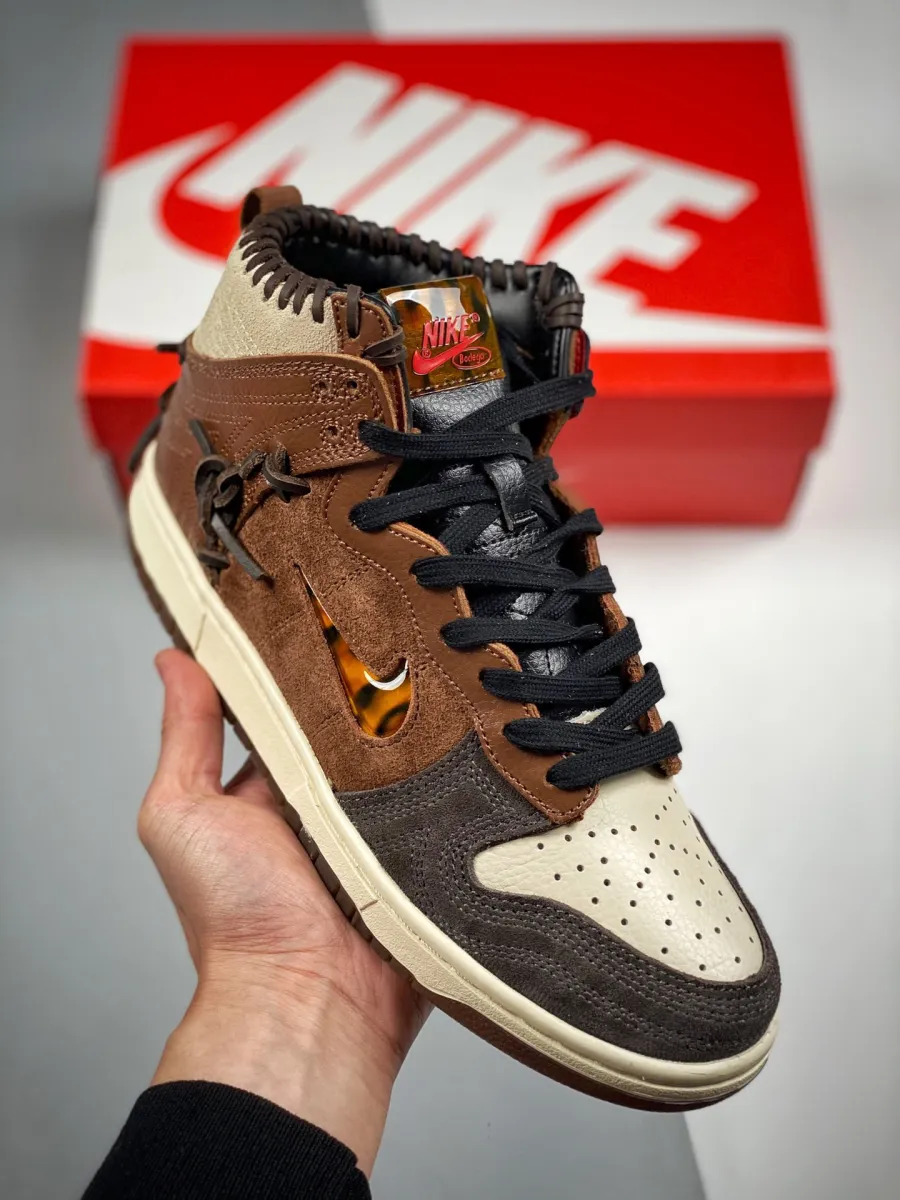 Bodega x Nike Dunk High 'Legend' Fauna Brown/Rustic-Multi-Color CZ8125-200 - bodega nike