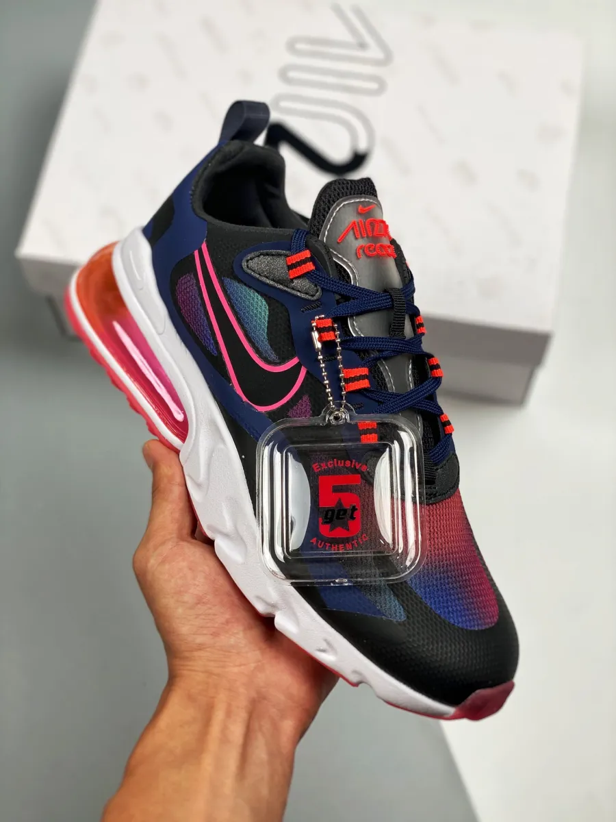 Nike Air Max 270 React Midnight Navy Hyper Pink - air max 270 navy