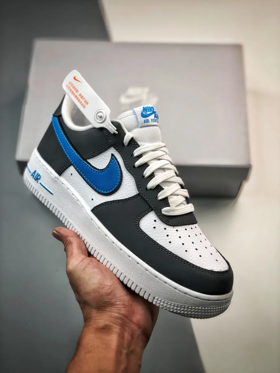 Nike Air Force 1 Low White Grey Blue FB3360-100 / air force 1 blue and grey