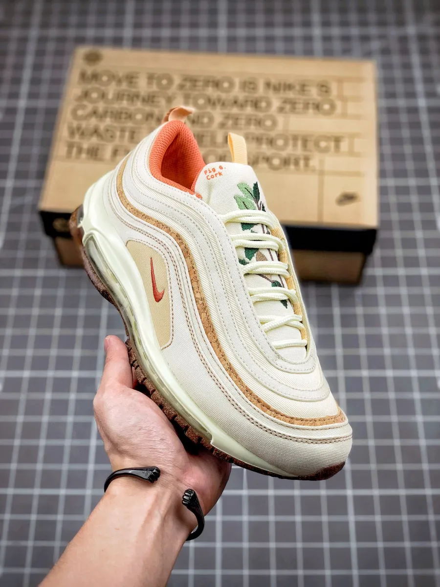 Nike Air Max 97 Cork Coconut Milk For Womens DC3986-100 nike air max 97 fig 6 cork