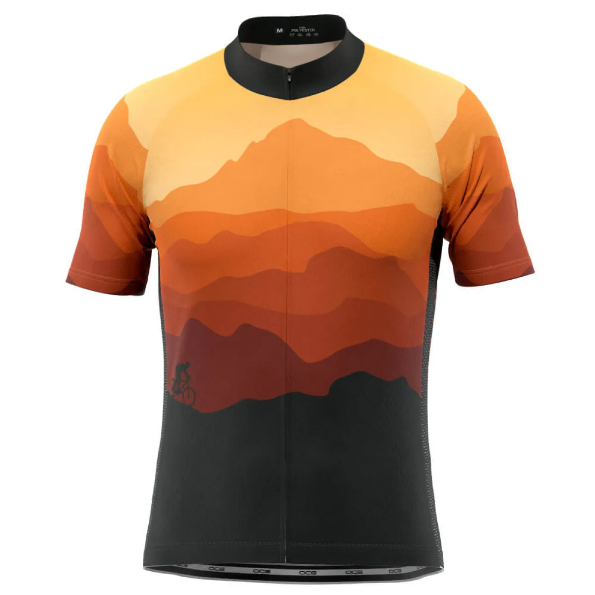 Men's Ride Free Sunset Short Sleeve Cycling Jersey For Sale