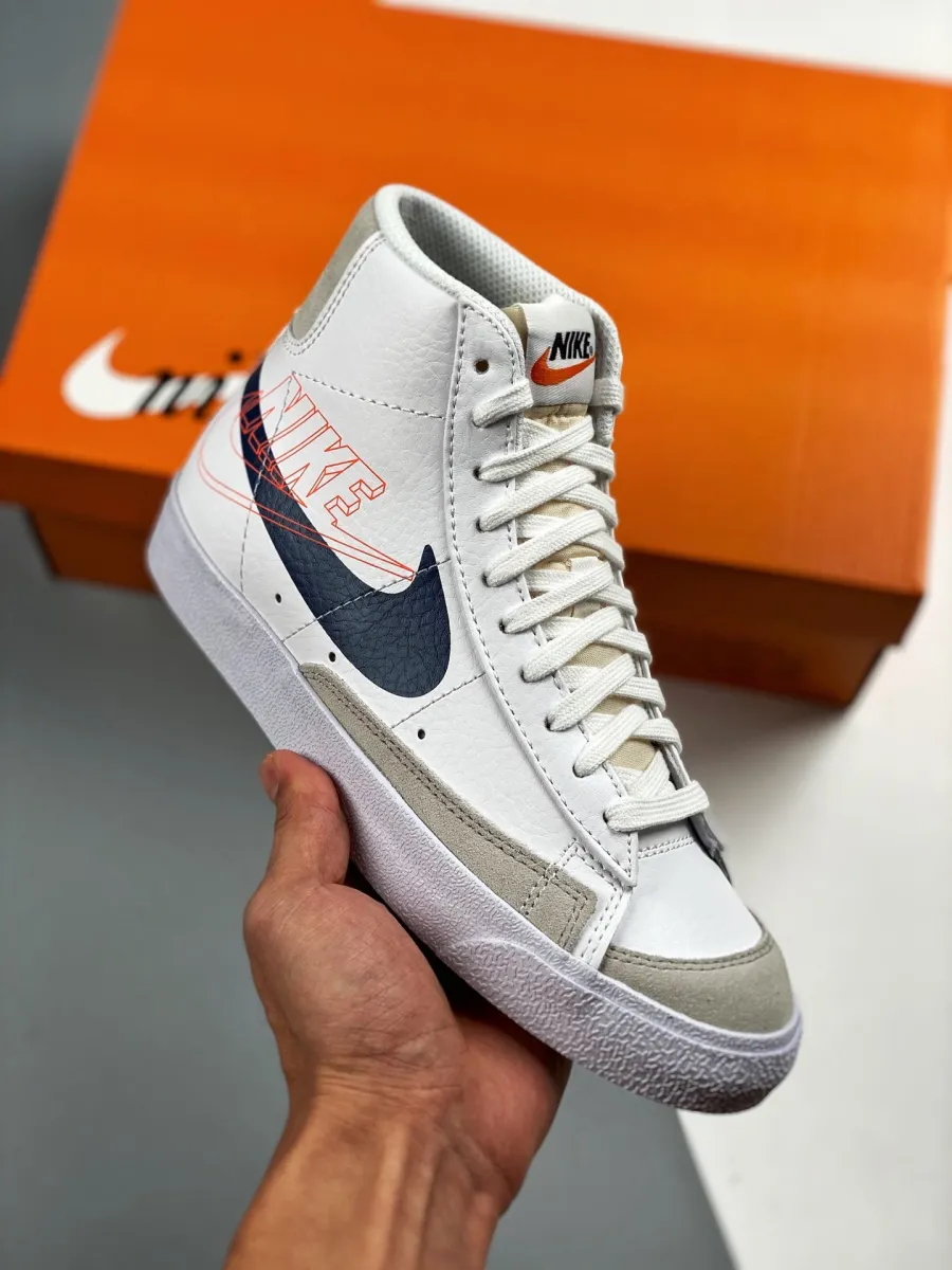 Nike Blazer Mid Reverse Logo White DA4651-100 / reverse logo blazers