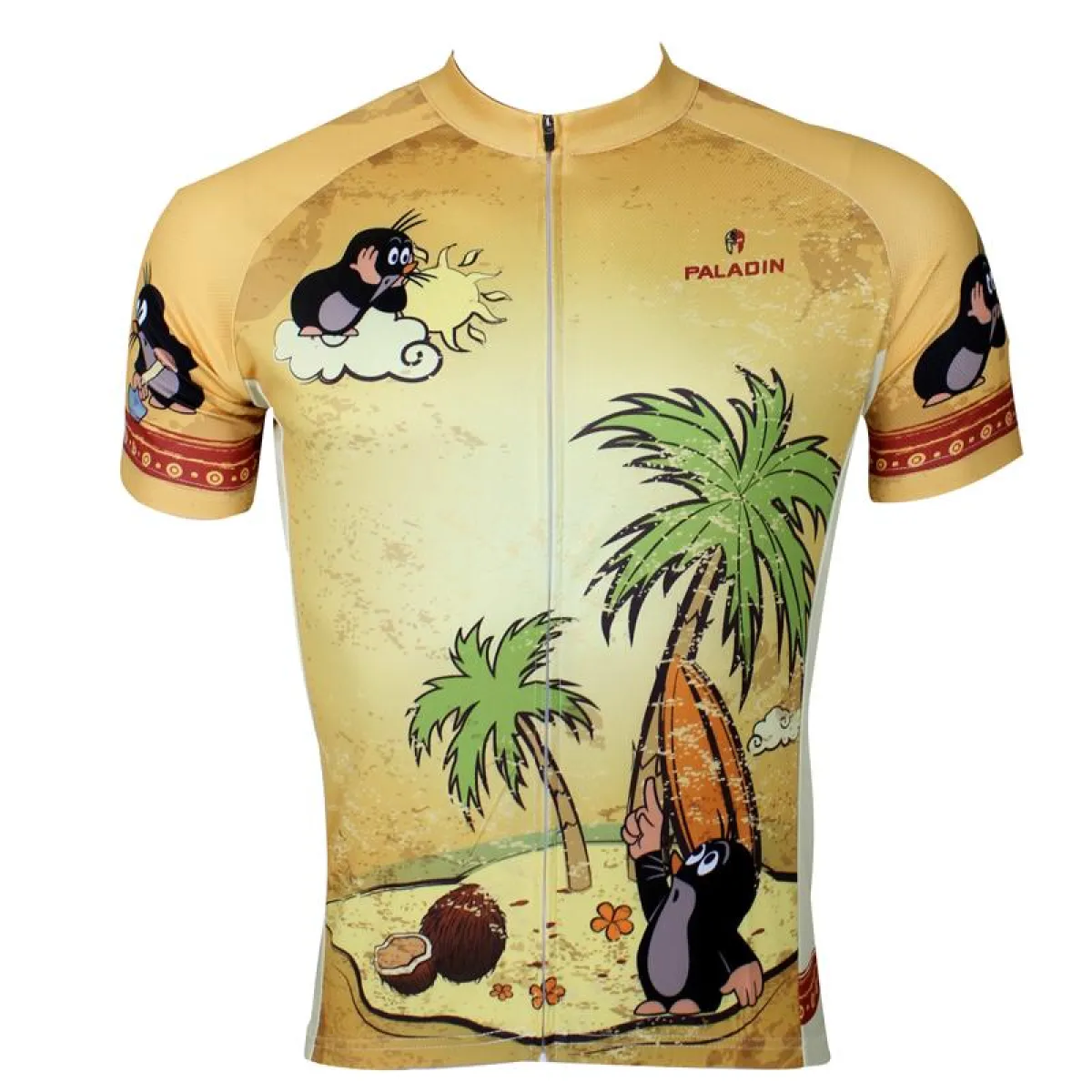 The Mole Family Father and Son Mole Comes To Town - Mens Short-sleeve Cycling Jersey NO.113