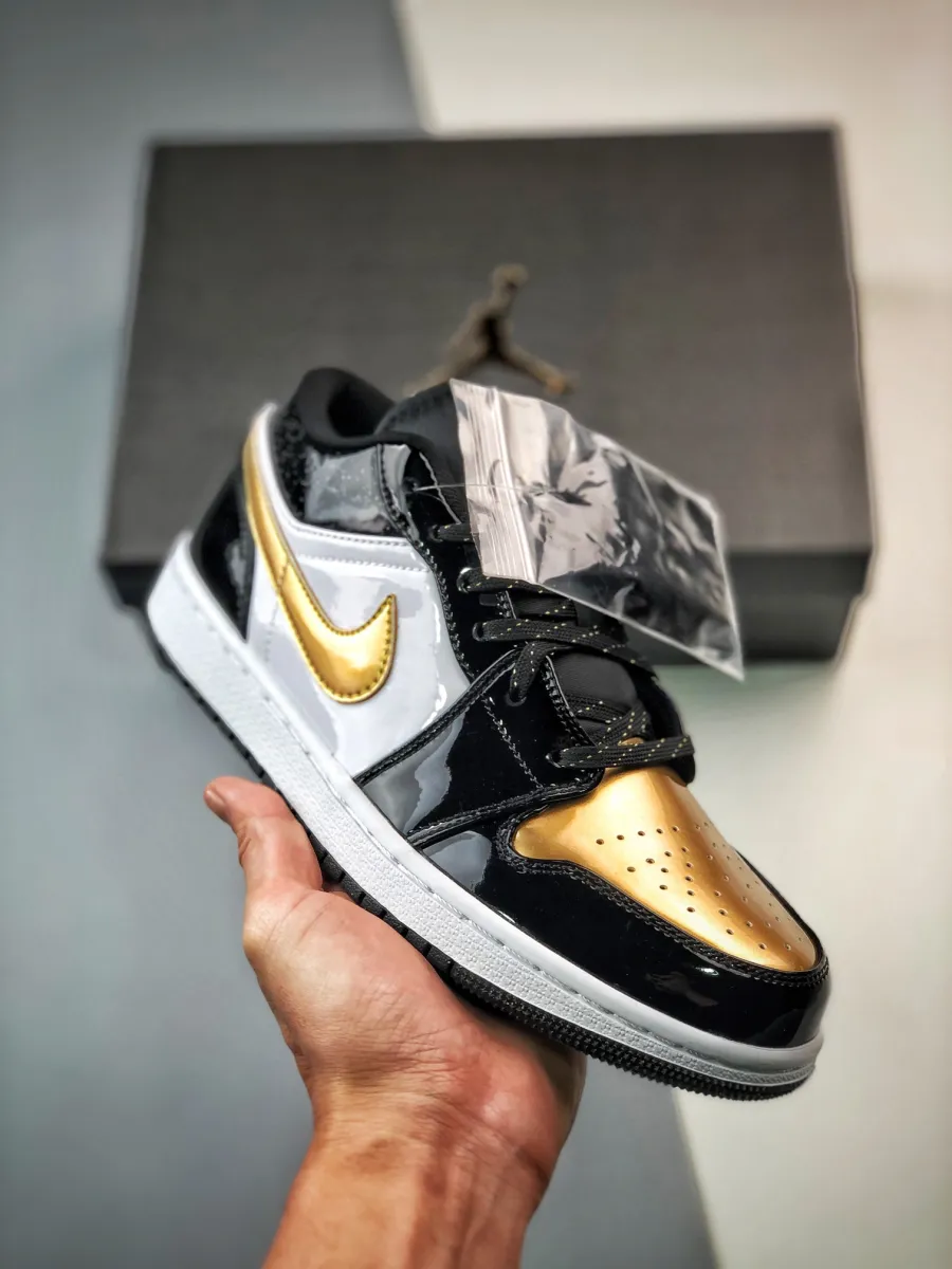 Air Jordan 1 Low GS Gold Toe DR6970-071 #jordan 1 gold tow