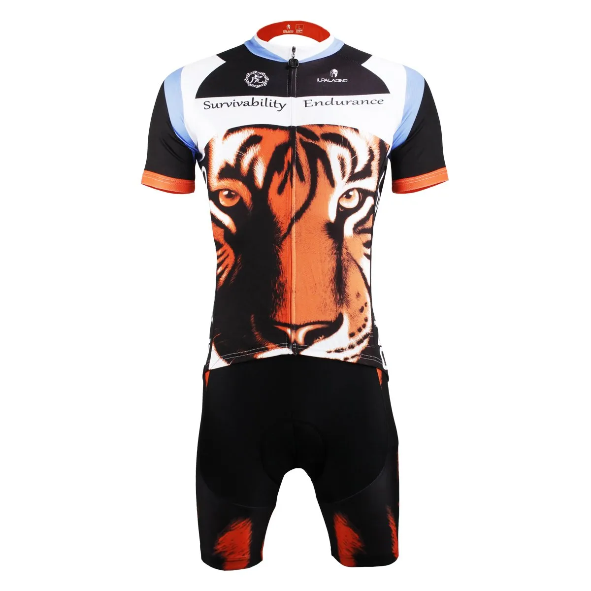 Tiger Men's Sportswear Quick-dry Stylish Short-sleeve Cycling Jersey/suit Breathable Apparel Outdoor Sports Gear Leisure Biking T-shirt Bike Shirt NO.623