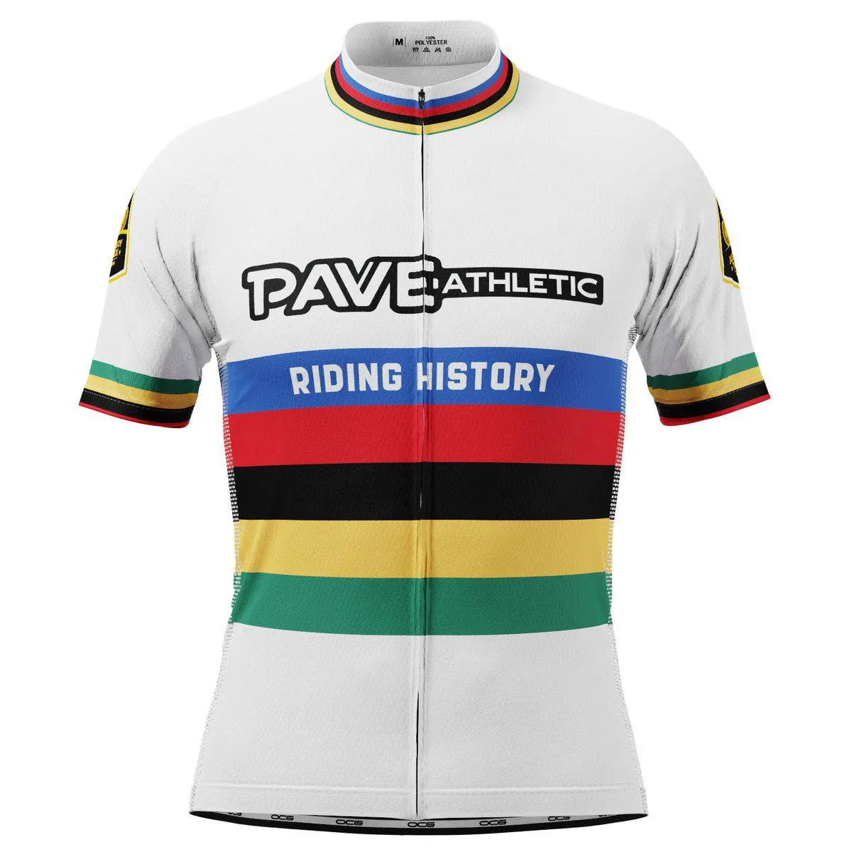 PAVE Athletic Auto World Champ Short Sleeve Cycling Jersey, Michelin Shirt