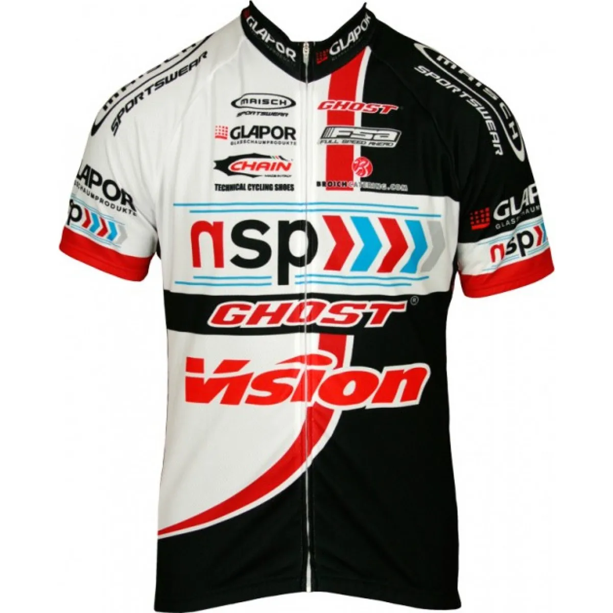 NSP-GHOST 2012 Maisch Radsport-Profi-Team Short Sleeve Jersey