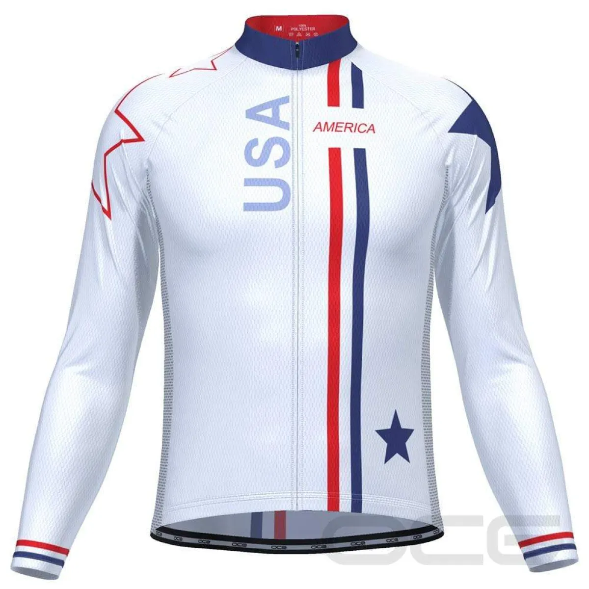 Men's USA Star Long Sleeve Cycling Jersey To Buy