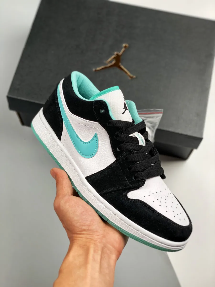Air Jordan 1 Low White/Black-Island Green CQ9828-131 - air jordan 1 low island green