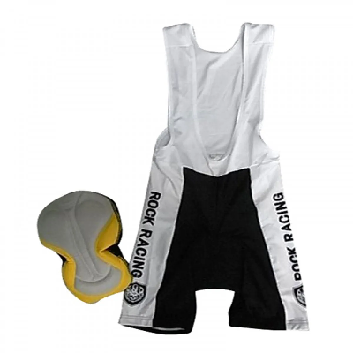 Team Rock Racing Cycling Bib Shorts WHITE To Buy