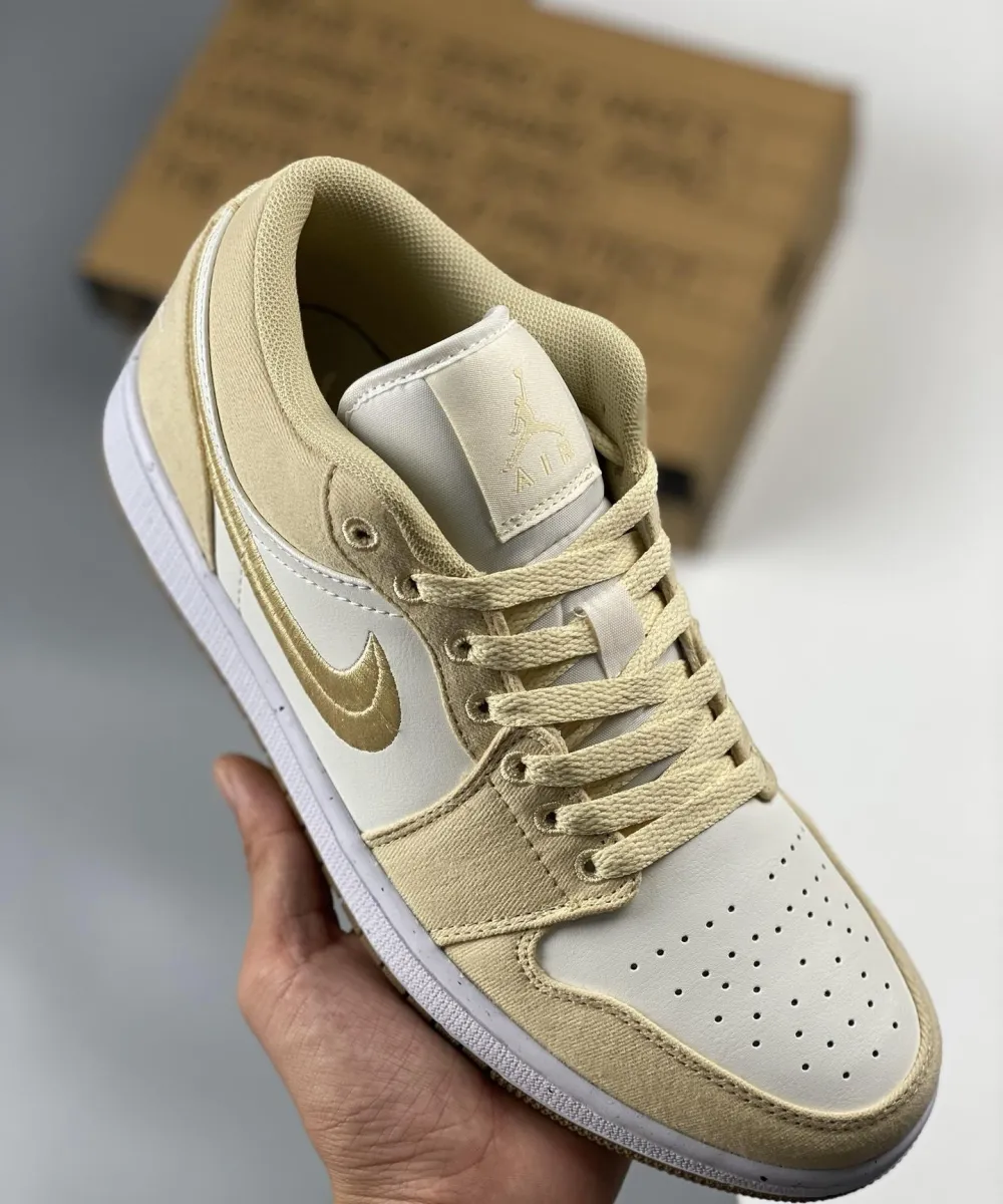 Air Jordan 1 Low SE 'Canvas' White/Tan FN3722-701 Online