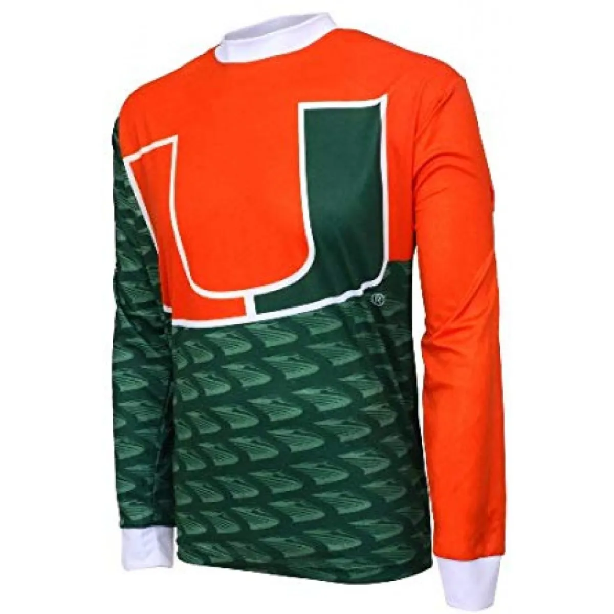 NCAA UM, The U of M, University of Miami (FL) Hurricanes Mountain Long Sleeve Bike MTB Cycling Jerseys