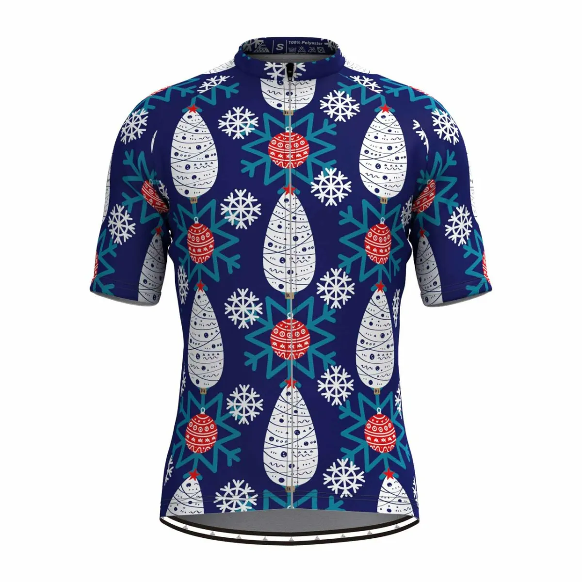 Christmas Graphic Print Cycling Jersey Restock