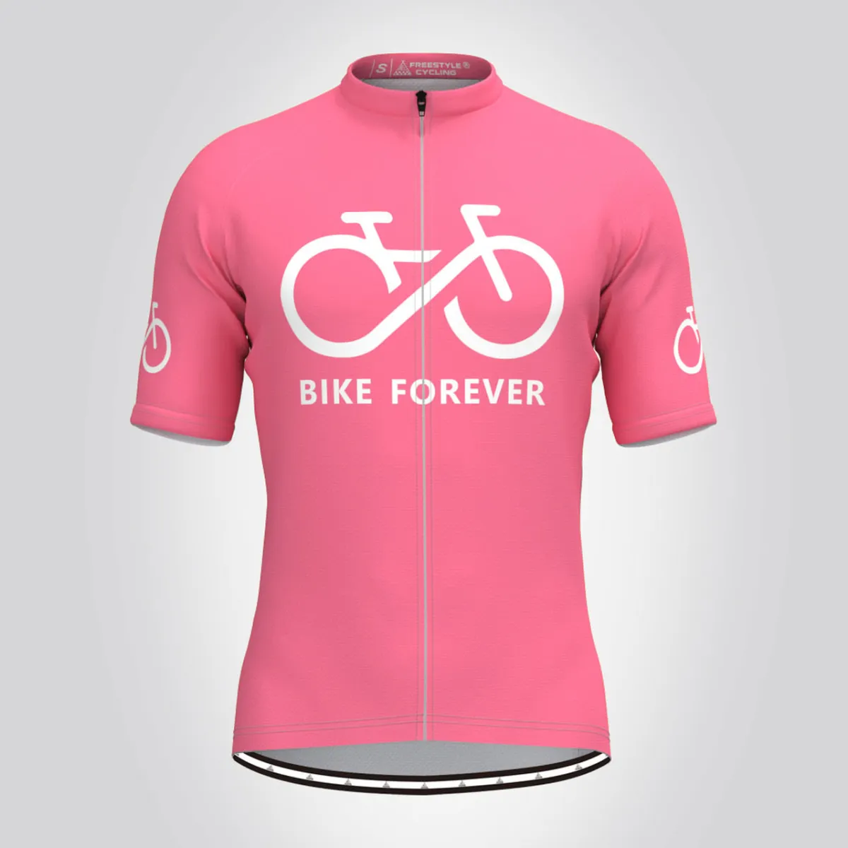 Bike Forever Men's Cycling Jersey-Pink Online