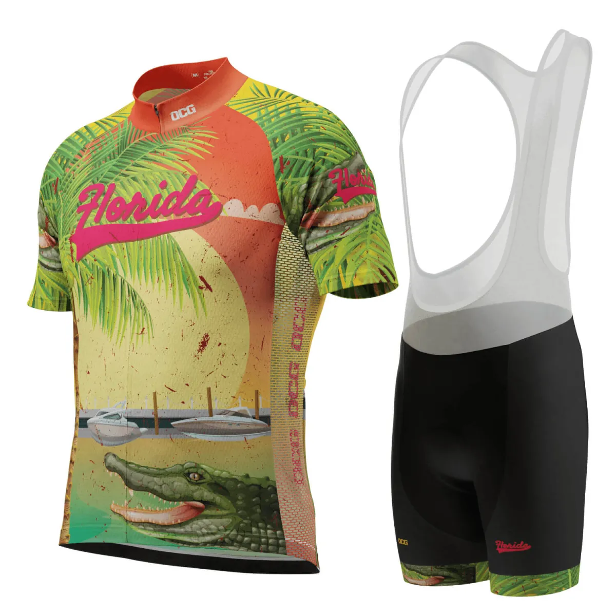 Men's Florida US State Short Sleeve Cycling Kit For Sale