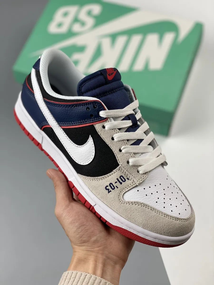 Nike Dunk Low '01-03' White/Grey-Dark Blue blue grey nike dunks