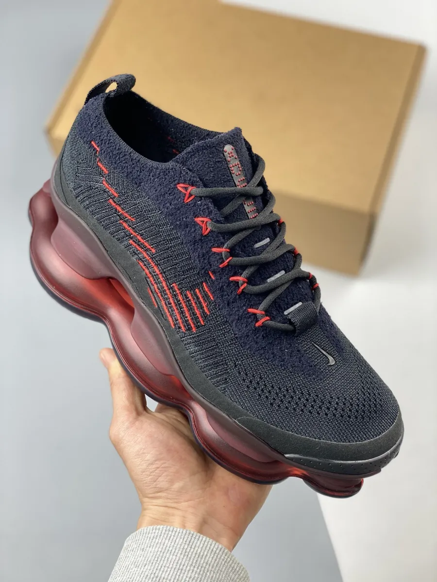 Nike Air Max Scorpion Flyknit 'Bred' Black/University Red DJ4701-004 Restock
