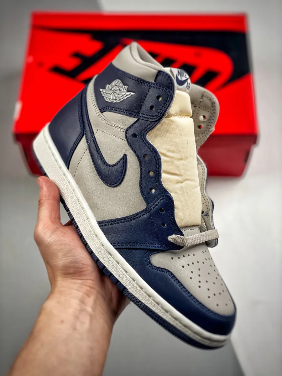 Air Jordan 1 High 85 'Georgetown' College Navy/White-Tech Grey / air jordan 1 retro georgetown