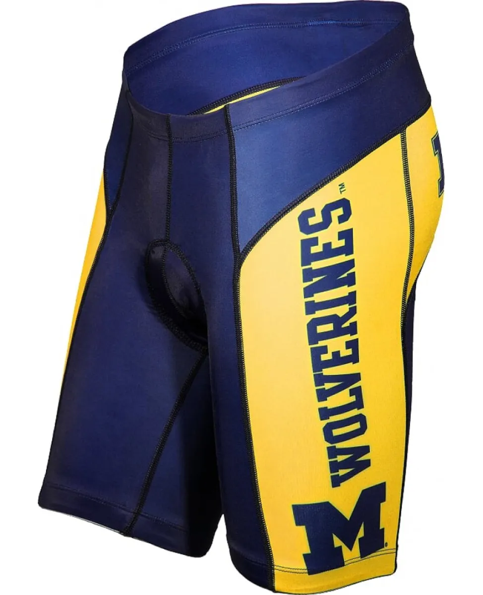 Michigan University Wolverines Cycling Shorts College