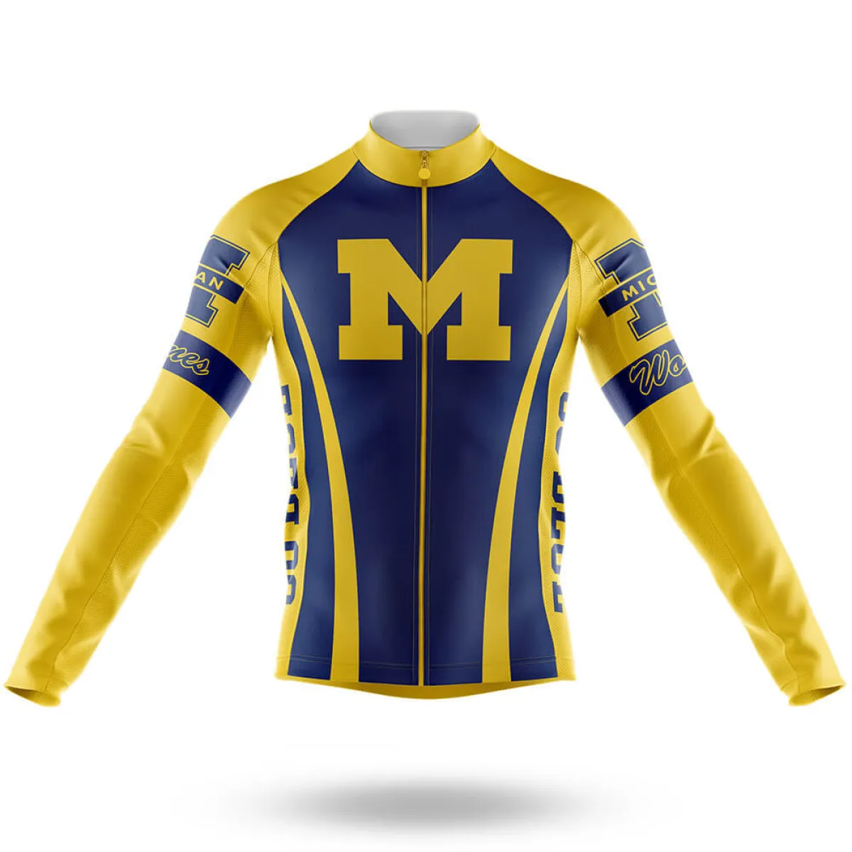 University of Michigan Long Sleeve Cycling Jersey Only | uofm gear