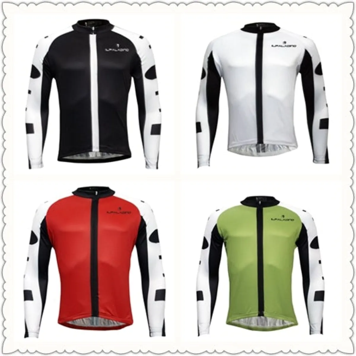 Men's Breathable Long-sleeve White Cycling Jersey with Black-strip Outdoor Leisure Sport Biking Shirt Winter Bicycle Sportswear clothing(velvet) 773