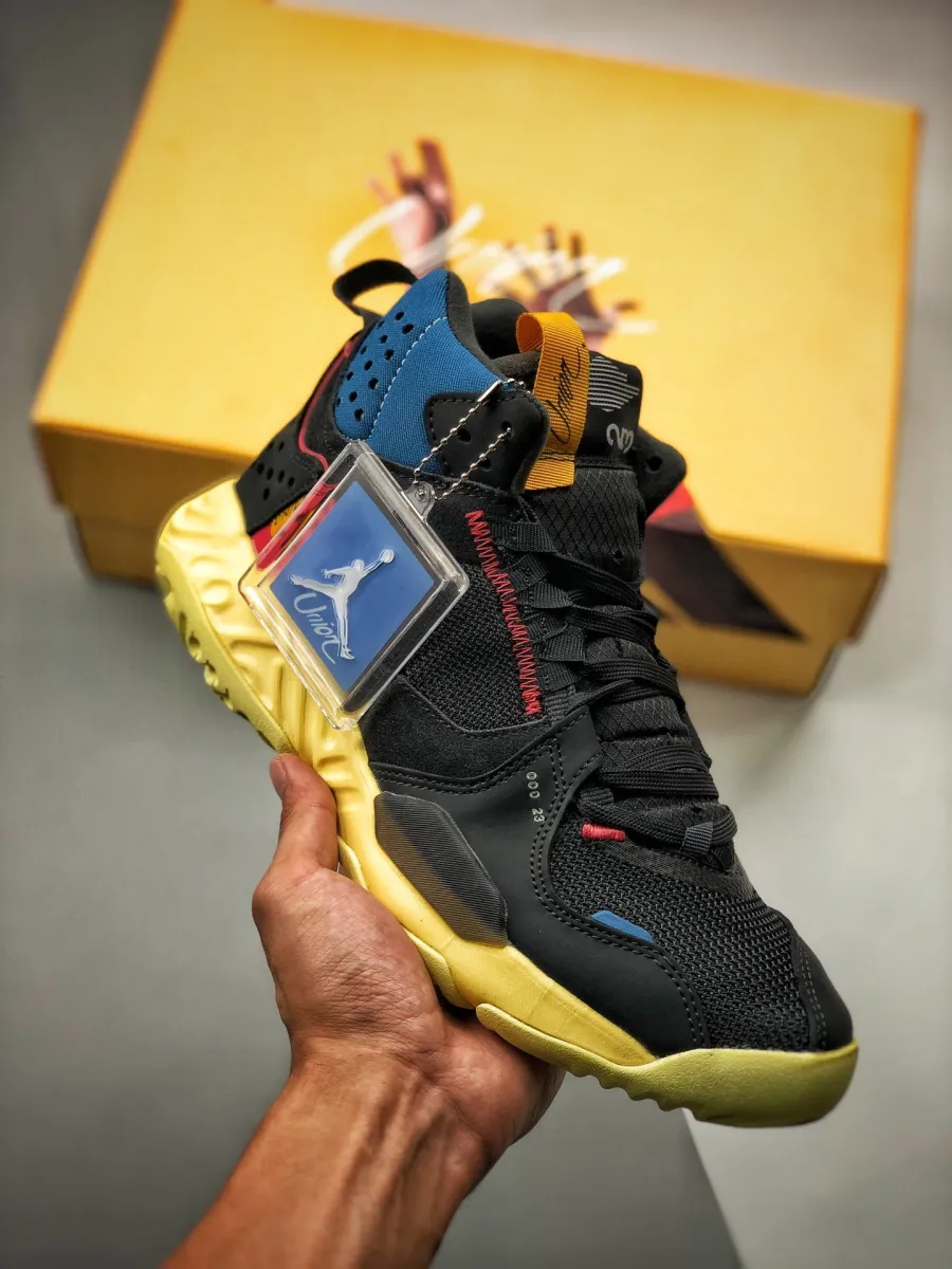 Jordan Union La X Jordan Delta Mid 'Off Noir' Brigade Blue/Dark Smoke Grey/Light Fusion Red