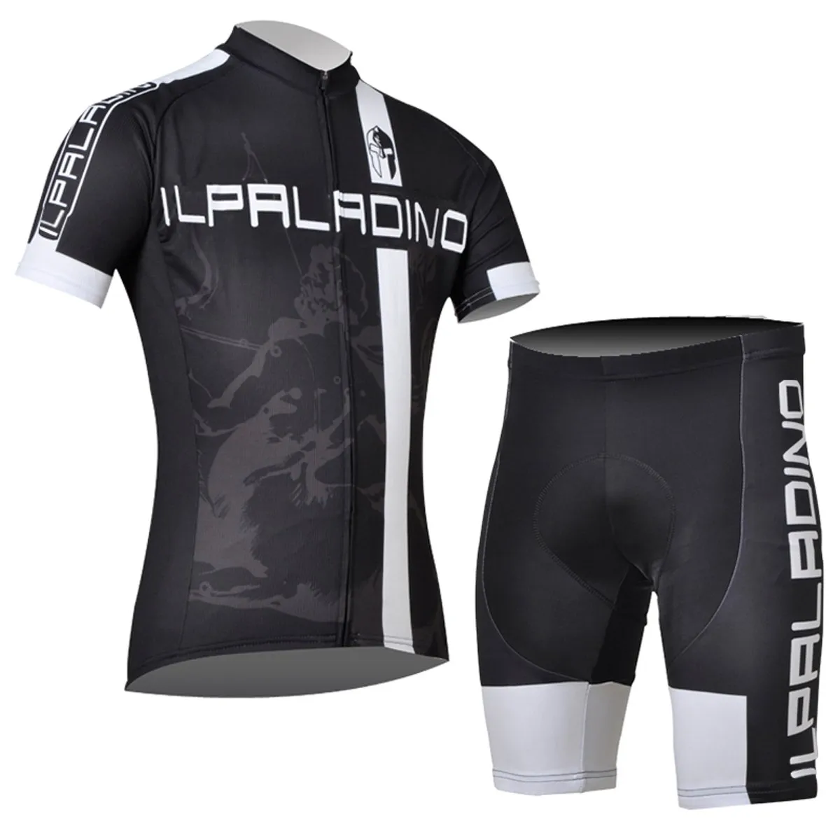 ILPALADINO Human Head Horse Body Man's Short-sleeve Cycling Suit Team Kit Jacket T-shirt Summer Spring Autumn Clothes Sportswear Black NO.005