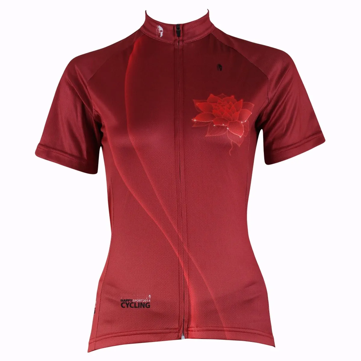 Ilpaladino Red Lotus Summer Women's Short-Sleeve Cycling Jersey Biking Shirts Breathable Outdoor Sports Gear Leisure Biking T-shirt Sports Clothes NO.281
