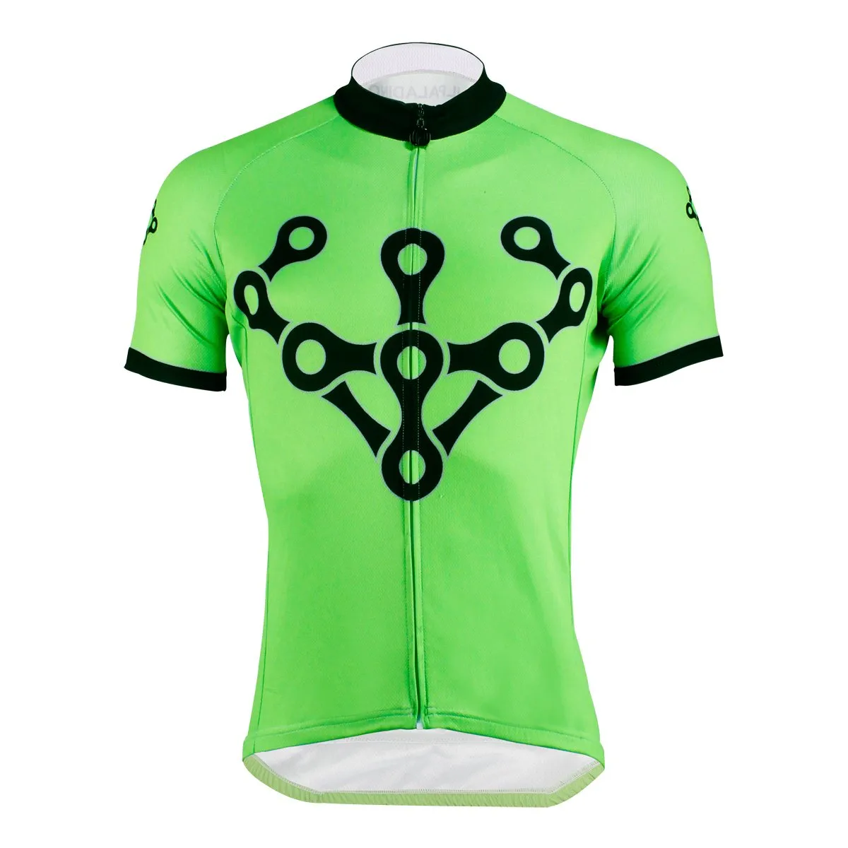 Green Men's Cycling Jersey Green T-shirt Summer NO.625