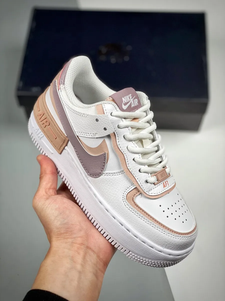 Nike Air Force 1 Shadow White/Amethyst Ash-Pink Oxford CI0919-113 #white/pink oxford/rose whisper/amethyst ash