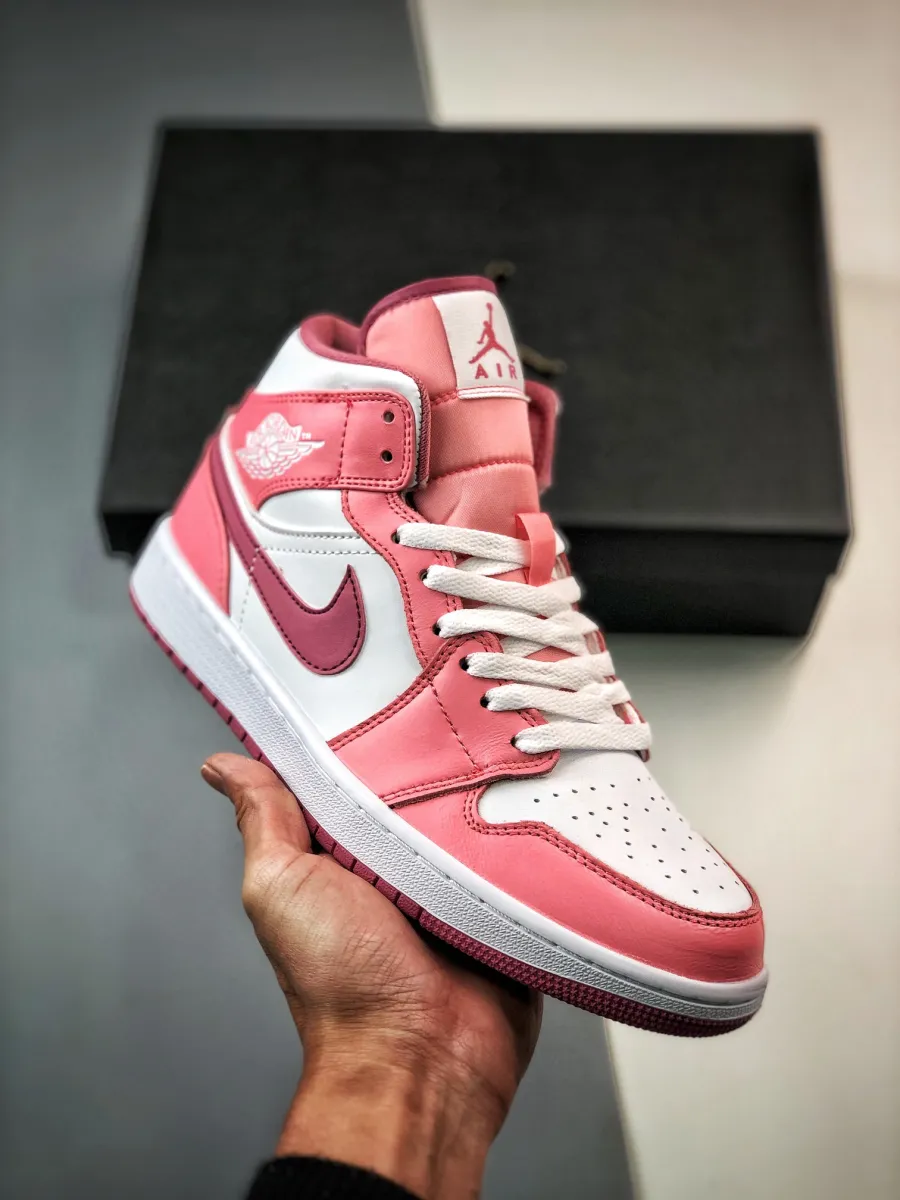 Air Jordan 1 Mid 'Valentine's Day' Pink / jordan valentines