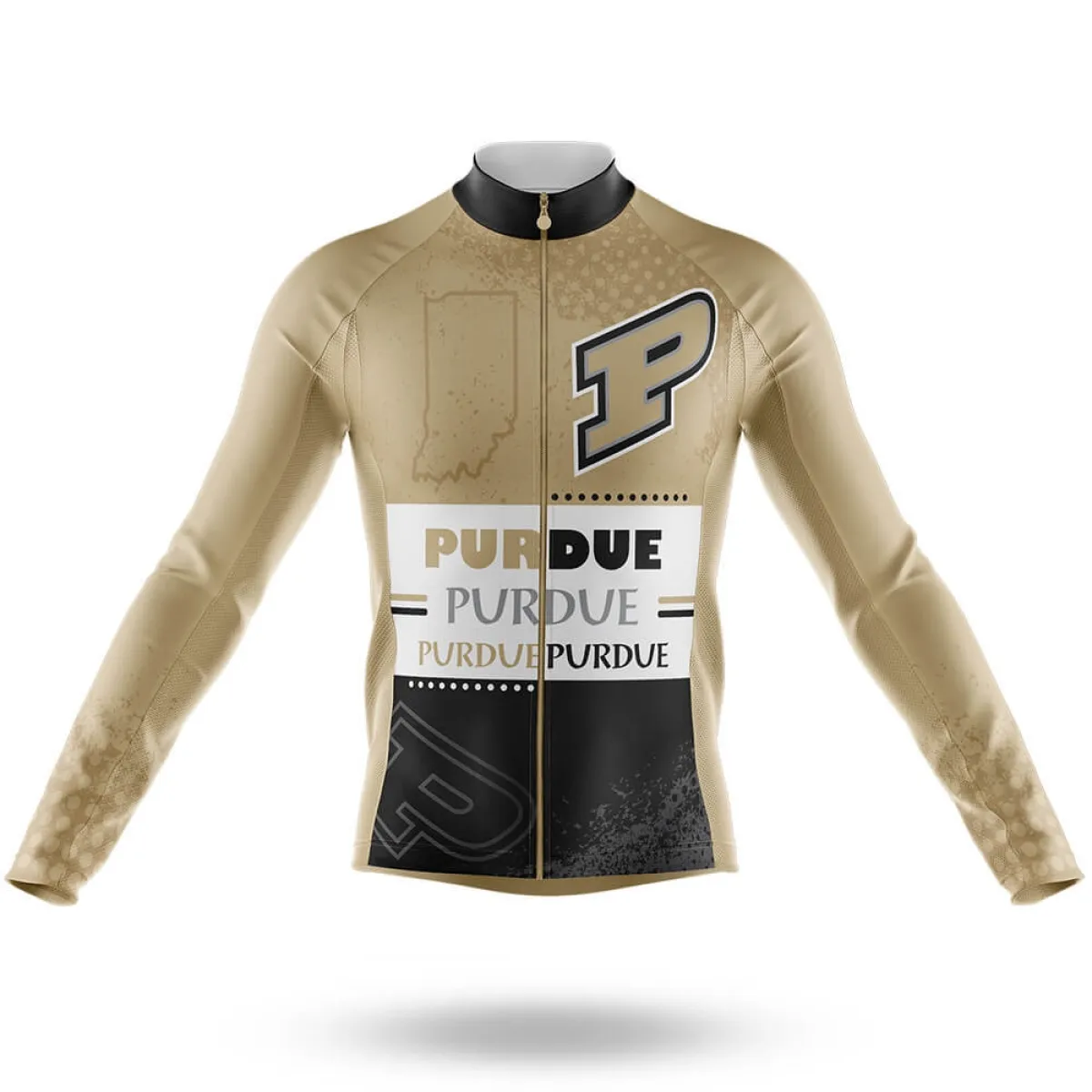 Purdue University Cycle Long Sleeve Cycling Jersey Only