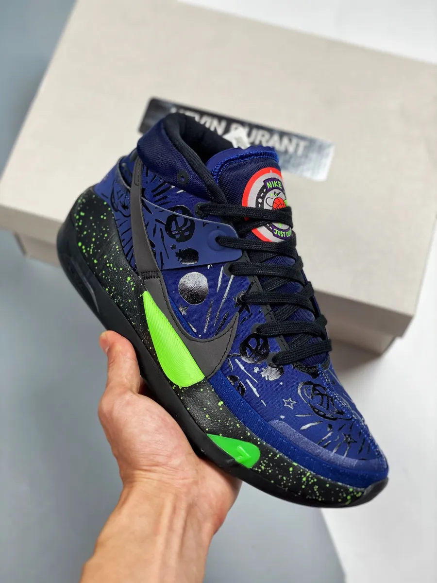 Nike KD 13 'The Planet of Hoops' Midnight Navy/Black-Electric Green - kevin durant black planet