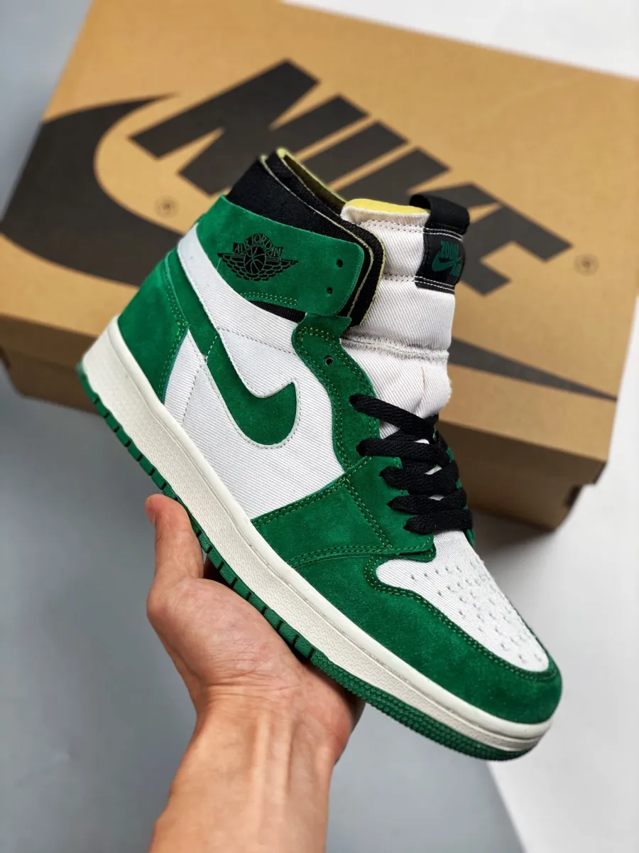 Air Jordan 1 Zoom CMFT Stadium Green/Black-White-Ghost Green