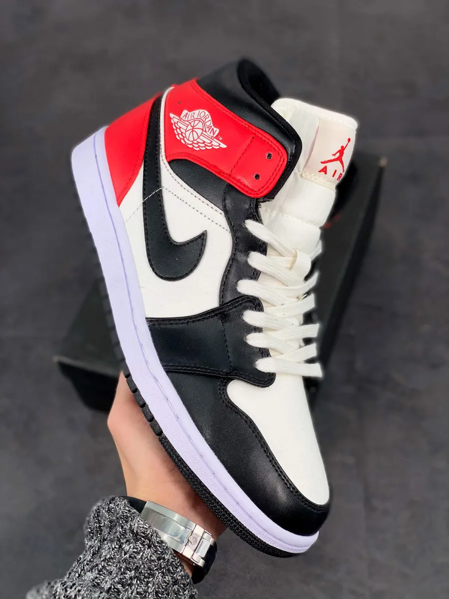 Air Jordan 1 Mid Light Orewood Brown DQ6078-100 / nike dq6078-100