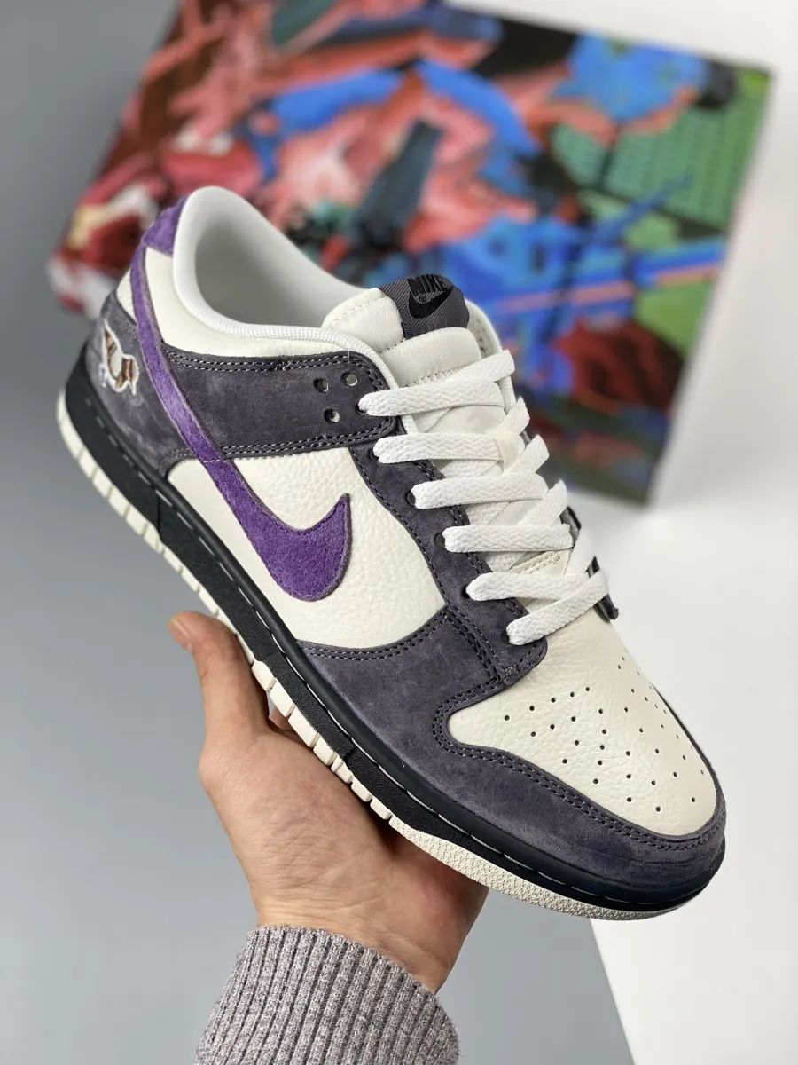 Custom Nike Dunk Low White Purple Black 1676391040 New Releases