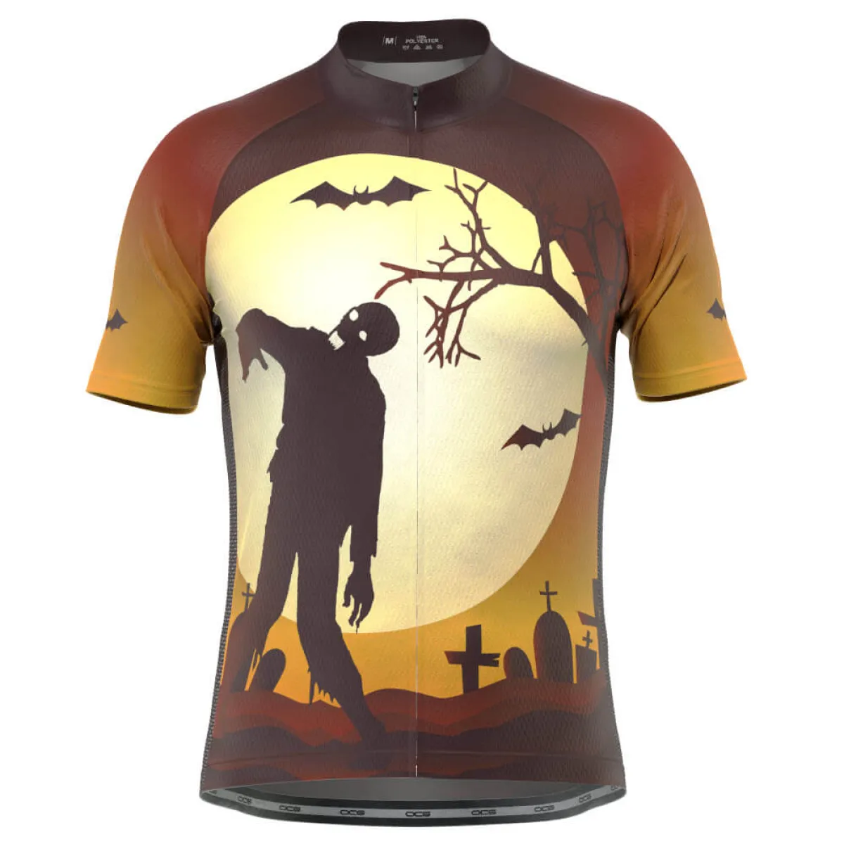 Men's Zombie Graveyard Short Sleeve Cycling Jersey Restock