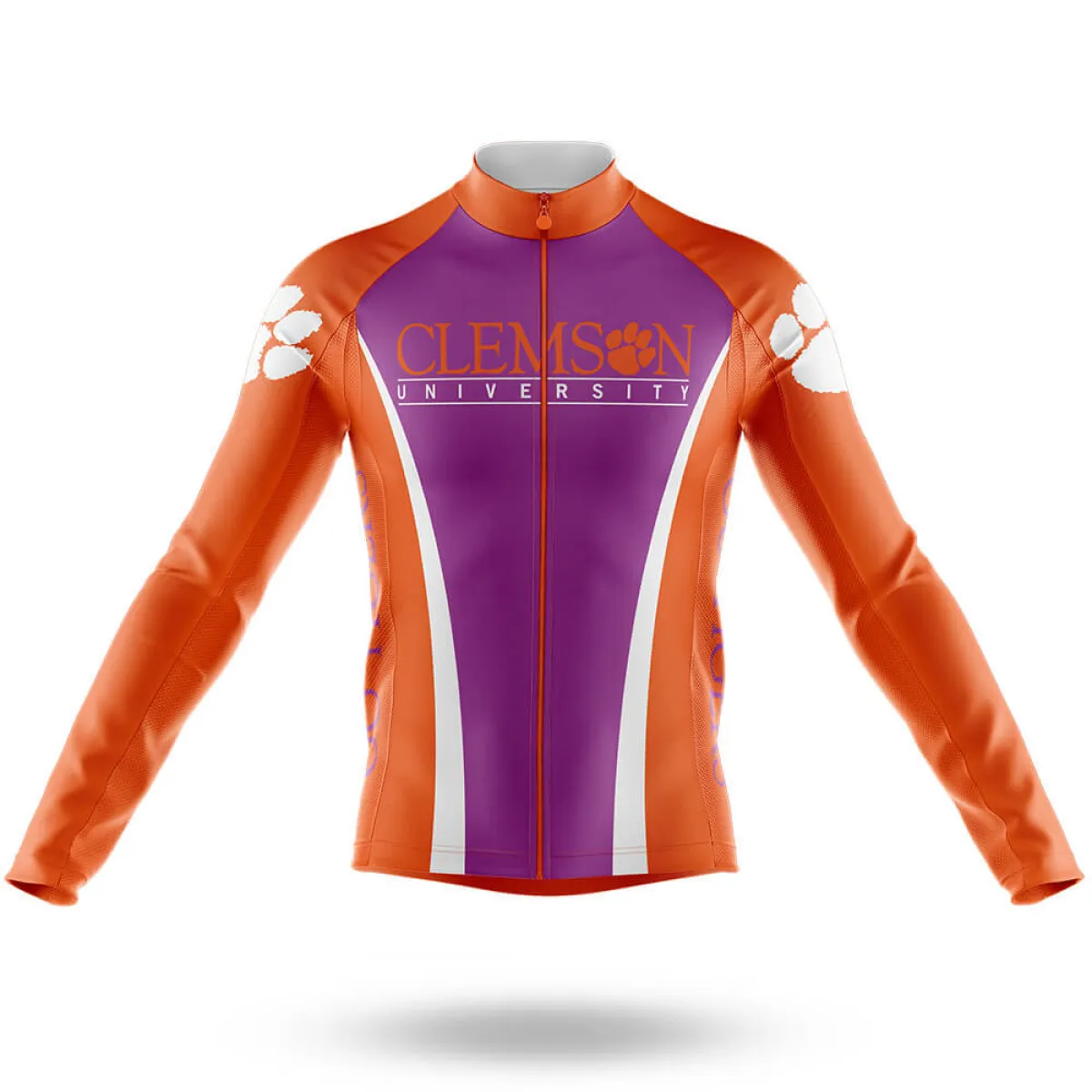 Clemson University Long Sleeve Cycling Jersey Only | clemson cycling jersey