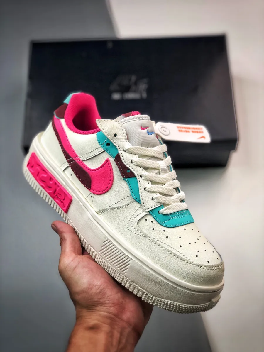 Nike Force 1 Fontanka Sail/Washed Teal/Sangria/Pink DO6146-101 Nike Sangria