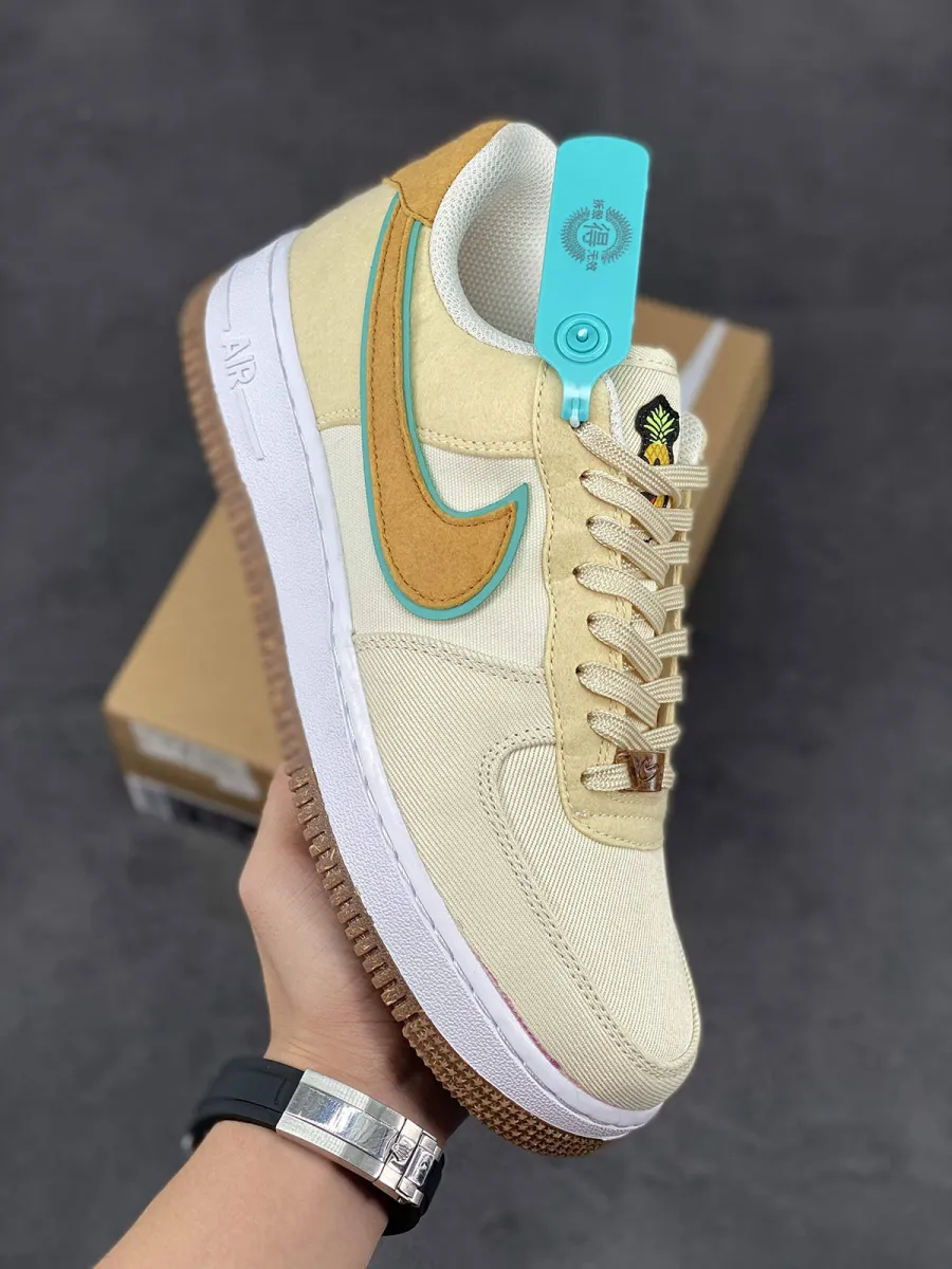 Nike Air Force 1 Low Happy Pineapple Coconut Milk CZ1631-100 / air force one happy pineapple