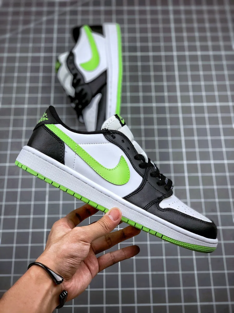 Air Jordan 1 Low OG White/Ghost Green-Black Aj1 Low Ghost Green