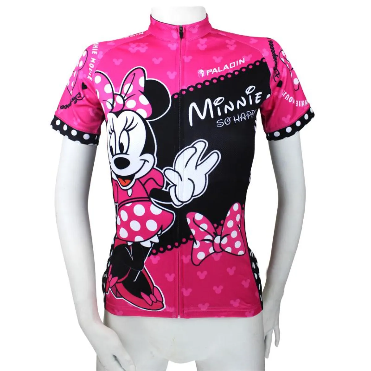 Mickey Mouse's Girlfriend Minnie Woman's Short/Long-sleeve Cycling Jersey/Suit NO.096