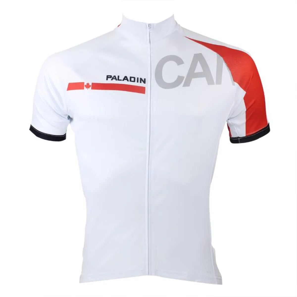 Ilpaladino Canada Simple White Men's Breathable Quick Dry Short-Sleeve Cycling Jersey Bicycling Shirts Summer Apparel Outdoor Sports Gear Upper Wear NO.052