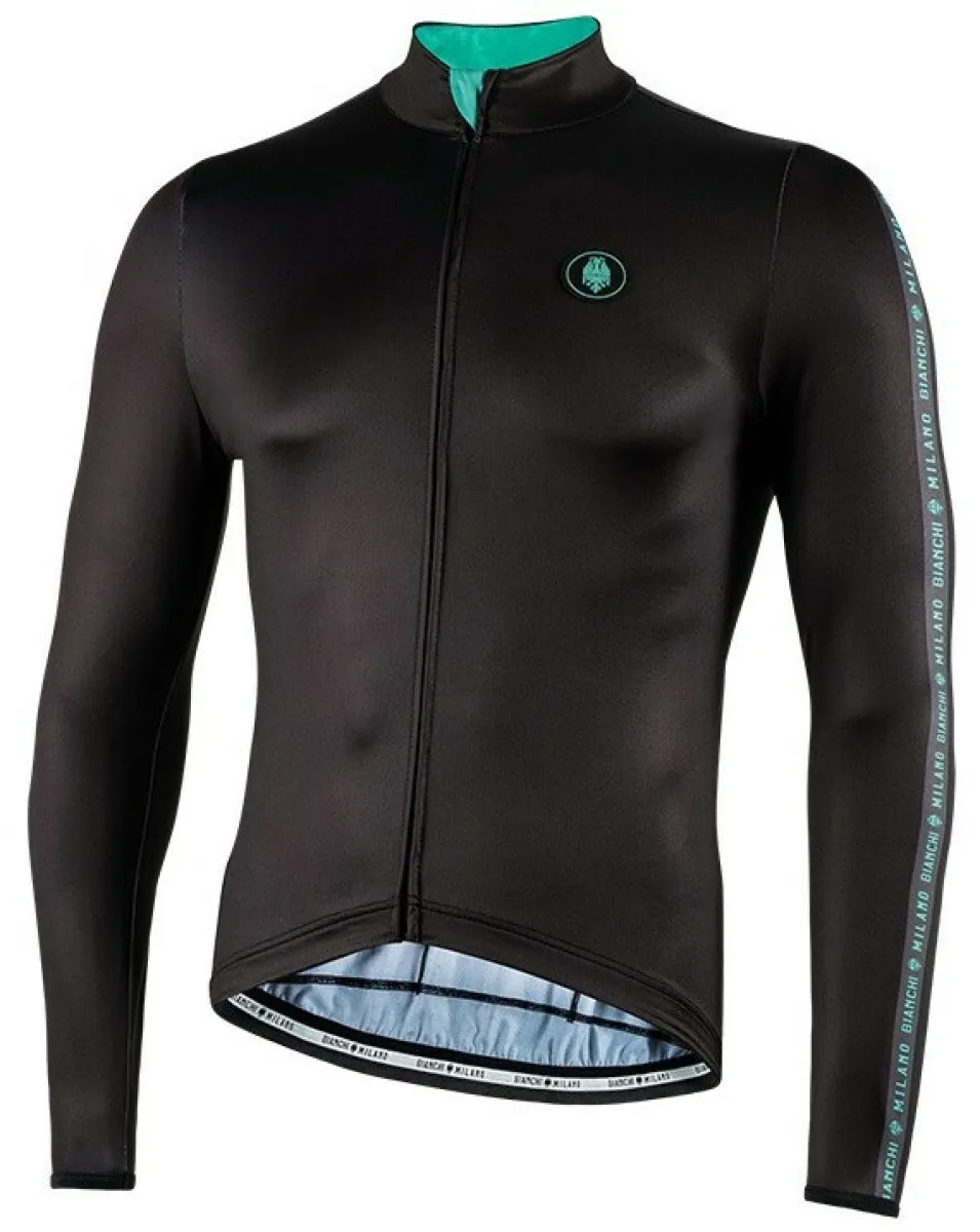 Bianchi Milano Valfurva Black Long Sleeve Jersey,