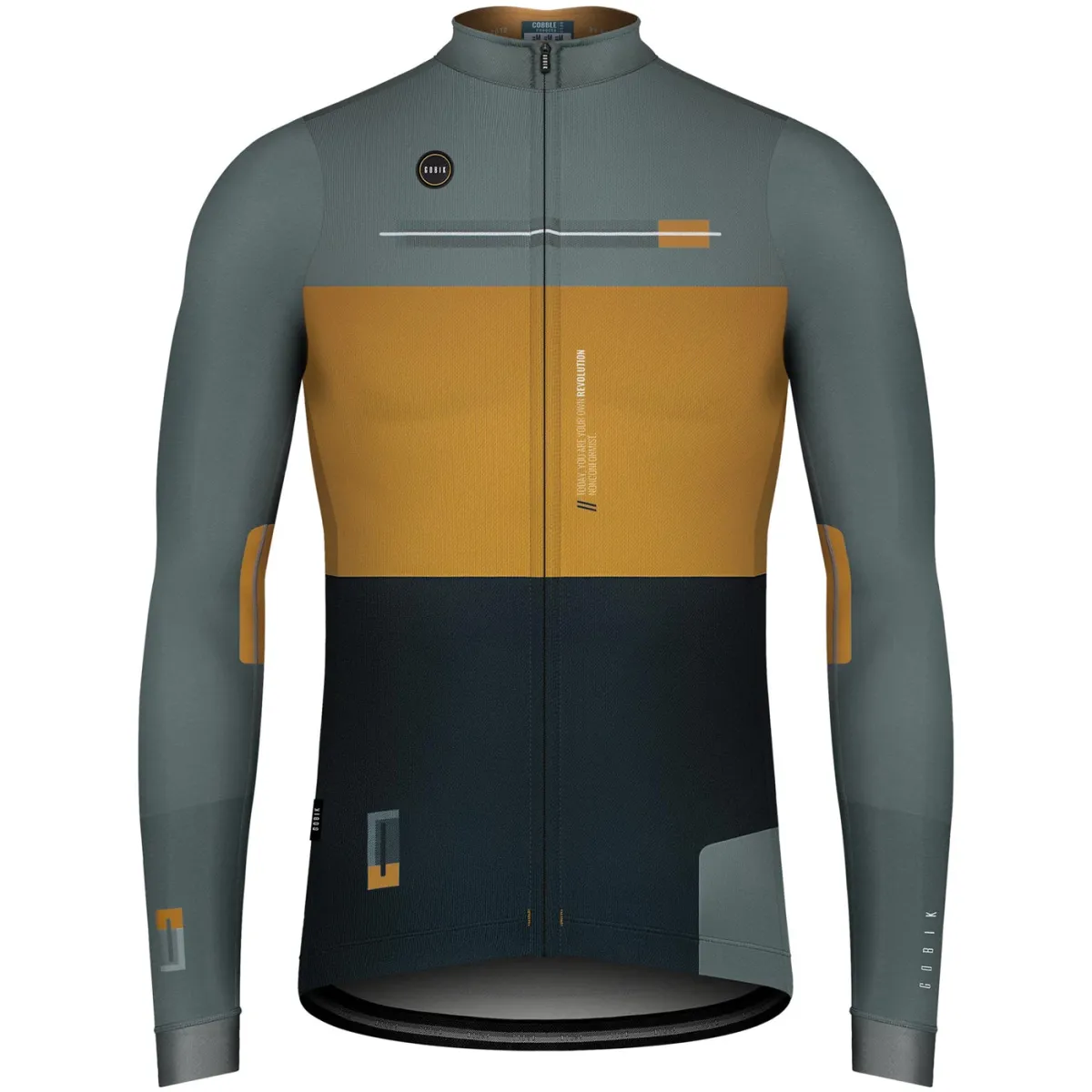 Gobik Cobble Conquer Long Sleeves Jersey - Grey Brand New