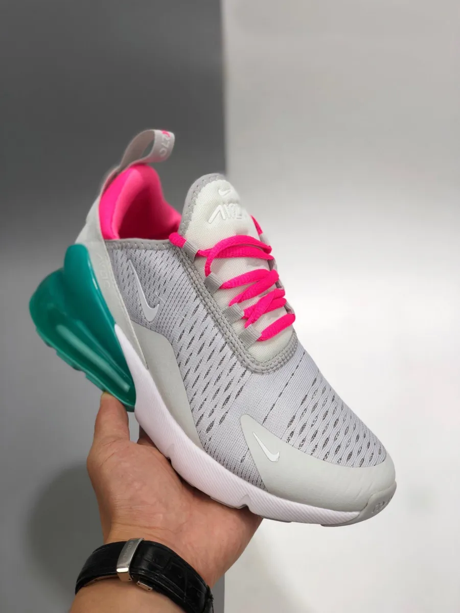 Nike WMNS Air Max 270 'South Beach' Pure Platinum/Pink Blast-Aurora-White air max 270 pink blast