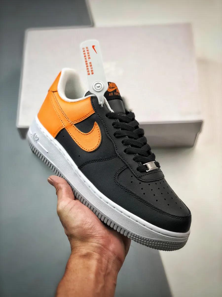 Nike Air Force 1 Black Laser Orange FB7162-081 Restock