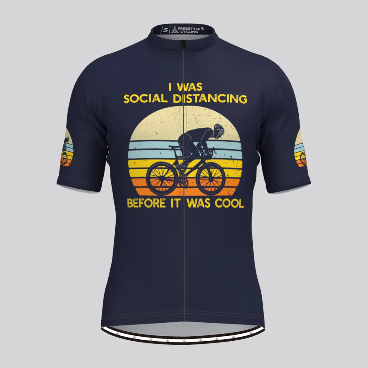 I Was Social Distancing Men's Cycling Jersey Brand New