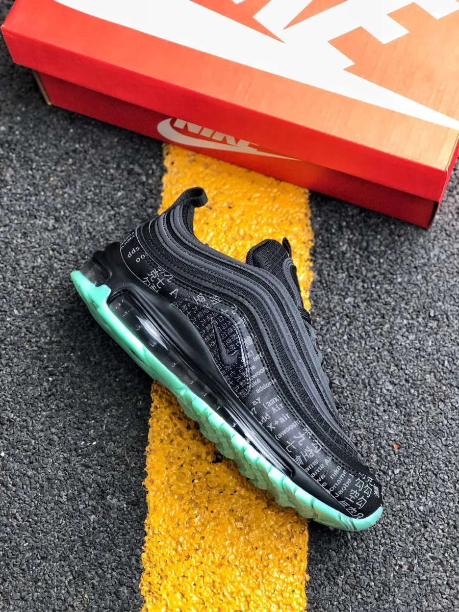 Green Glow Nike Air Max 97 'Matrix' Glows In The Dark 921826-017 air max 97 green glow