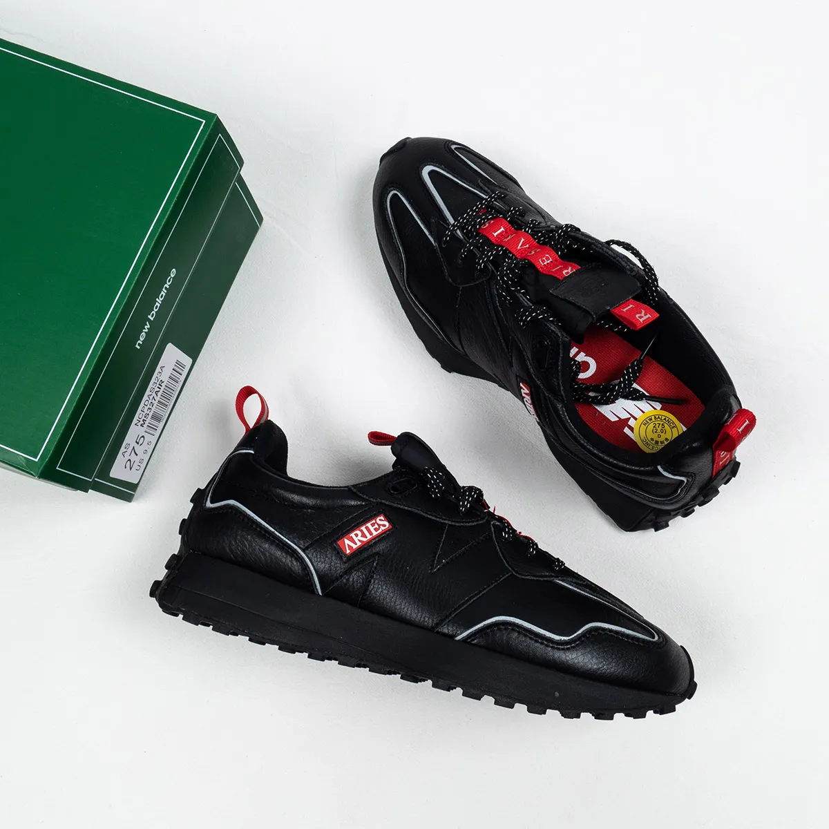 Aries x New Balance 327 'INVINCIBLE II' Black - new balance aries